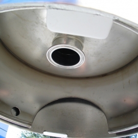 50 Liter Stainless Tank on Mobile Stand