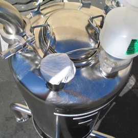 50 Liter Stainless Tank on Mobile Stand